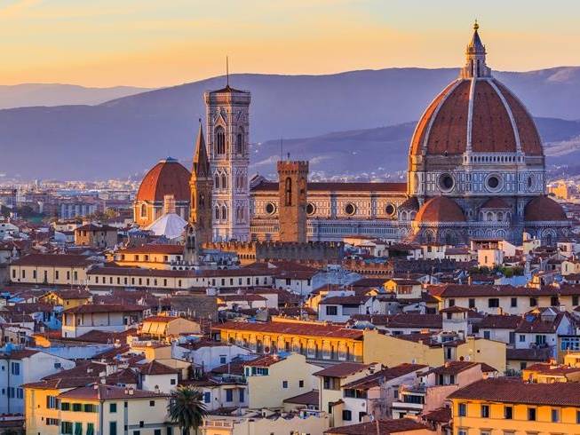 Florence uitzicht op Duomo